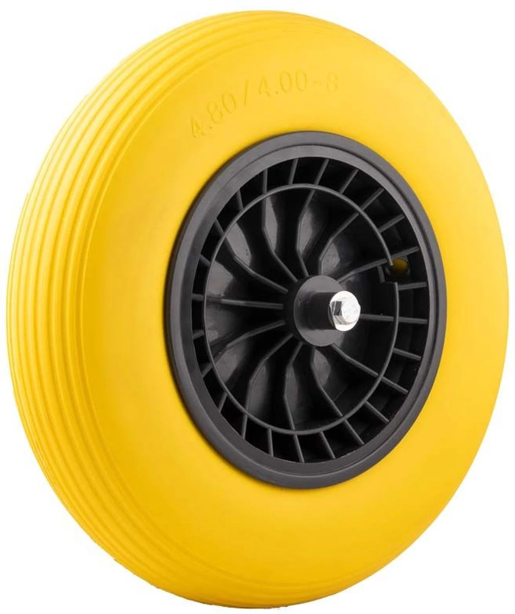 GARDENGEAR Kruiwagenwiel 4.00-8 pu plastic geel GARDENGEAR Kruiwagenwiel 4.00-8 Pu Plastic Geel -Tuinverzorgings Winkel 1007x1200 1