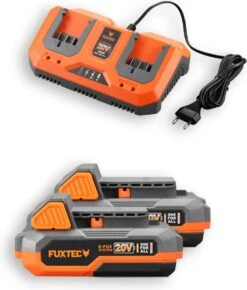 FUXTEC Grasmaaier Accu 40V (2x 20V) - Set Met Batterij (2x 2Ah) En Lader (2.4A Dubbellader) -Tuinverzorgings Winkel 1022x1200