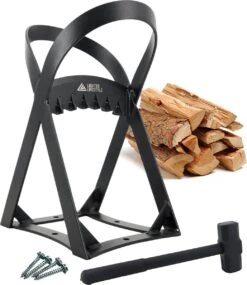 Lighted Lifestyle™| Houtklover Voor Aanmaakhout Incl. Kloofhamer - Houtsplijter - Houtkliever - Snel Haardhout - Gietijzer - Incl. Schroeven -Tuinverzorgings Winkel 1040x1200