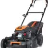 FUXTEC Grasmaaier Benzine - 51cm - 4-takt - 170cc - Zelfrijdend / Zelftrekkend /achterwielaandrijving - Mulchfunctie - Opvangbak 60L - FX-RM5170 -Tuinverzorgings Winkel 1045x1200