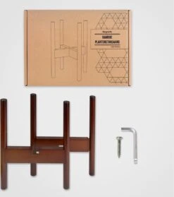 LifeGoods Planten Standaard - Uitschuifbare Bloempothouder - 20 Tot 30 Cm - Donker Bamboe -Tuinverzorgings Winkel 1064x1200 3