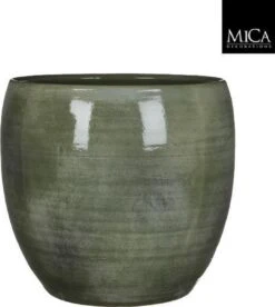 Mica Decorations Lester Bloempot - H31 X Ø33 Cm - Terracotta - Groen -Tuinverzorgings Winkel 1075x1200 2