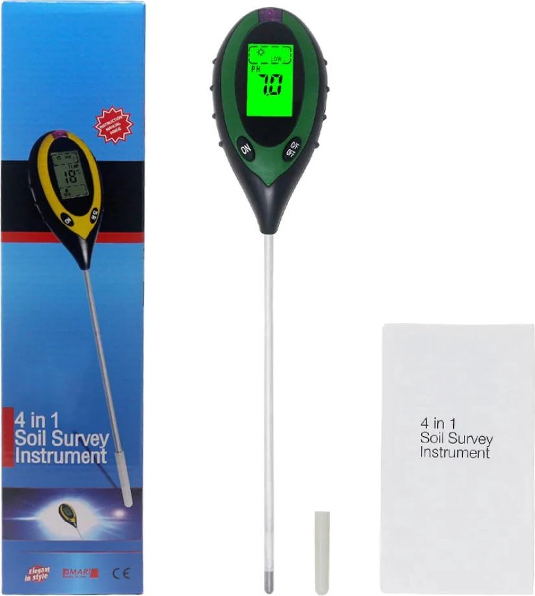 Vochtmeter planten - 4 in 1 - Vochtmeter - Watermeter - PH-meter - Vochtigheidsmeter Planten - Grondmeter - Watermeter voor kamerplanten- Groen - Incl. Batterij Vochtmeter Planten - 4 In 1 - Vochtmeter - Watermeter - PH-meter - Vochtigheidsmeter Planten - Grondmeter - Watermeter Voor Kamerplanten- Groen - Incl. Batterij -Tuinverzorgings Winkel 1076x1200 2