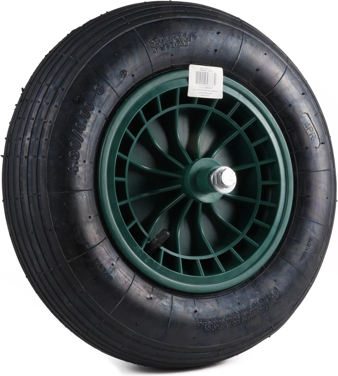 Kruiwagen Wiel 4.00 - 8 Luchtband Lijnprofiel - Asdiameter 20mm Kruiwagen Wiel 4.00 - 8 Luchtband Lijnprofiel - Asdiameter 20mm -Tuinverzorgings Winkel 1080x1200 2