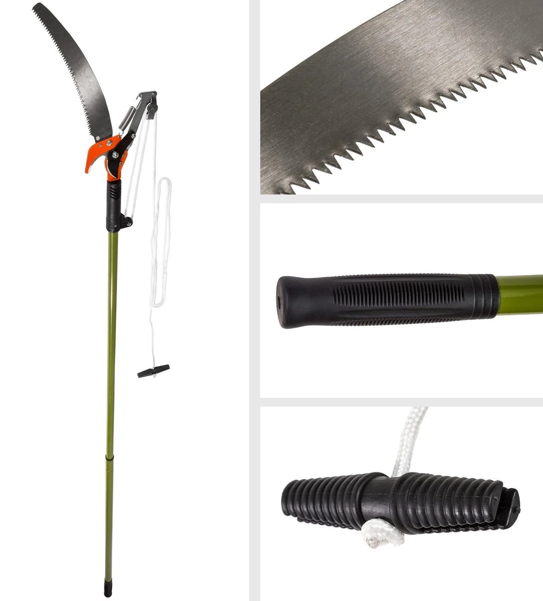 TecTake - Telescopische boomzaag snoeischaar zaag takken TecTake - Telescopische Boomzaag Snoeischaar Zaag Takken -Tuinverzorgings Winkel