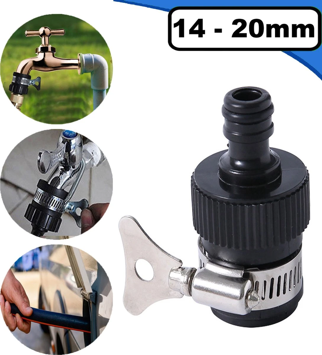 Summer Spark Universele Waterdief 14 – 20mm - Kraanstuk - Adapter binnenkraan - Ook geschikt voor Gardena - Slangkoppeling Summer Spark Universele Waterdief 14 – 20mm - Kraanstuk - Adapter Binnenkraan - Ook Geschikt Voor Gardena - Slangkoppeling -Tuinverzorgings Winkel 1089x1200 2