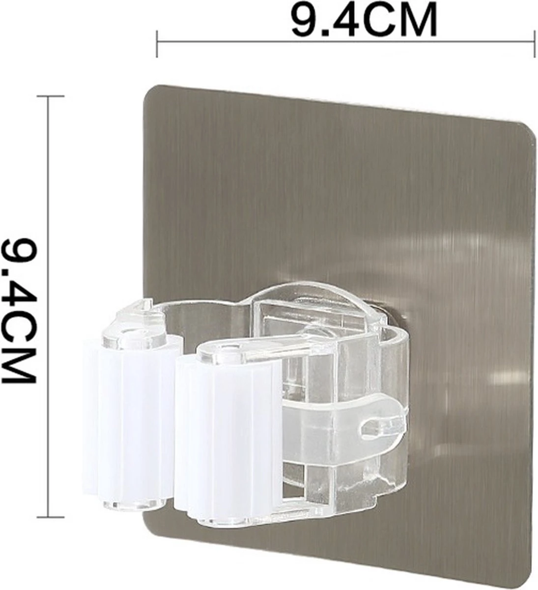 Bezem Houder - Zelfklevend - Zilverkleurig Bezem Houder - Zelfklevend - Zilverkleurig -Tuinverzorgings Winkel 1095x1200 2