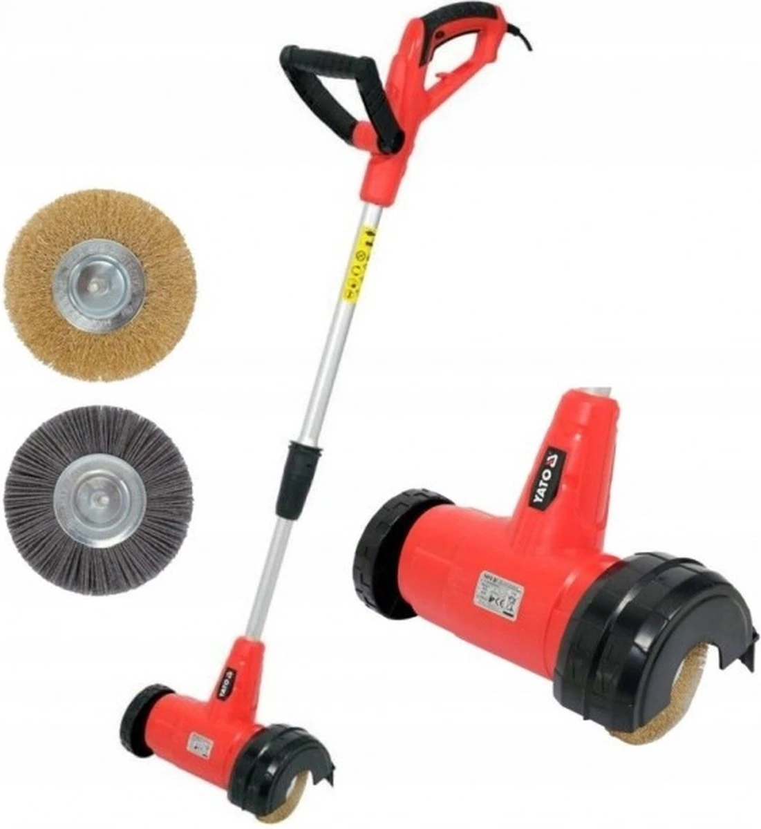 YATO Elektrische Onkruidborstel - Voegenreiniger - 400W - Ø11 cm - Inclusief 2 borstels YATO Elektrische Onkruidborstel - Voegenreiniger - 400W - Ø11 Cm - Inclusief 2 Borstels -Tuinverzorgings Winkel