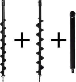 Kibani Grondboor 52cc Benzine + Grondboren Set 60 Mm + 80 Mm + 100 Mm + 150 Mm + 2 Verlengstukken - Palenboor - Grondboor Machine -Tuinverzorgings Winkel 1110x1200