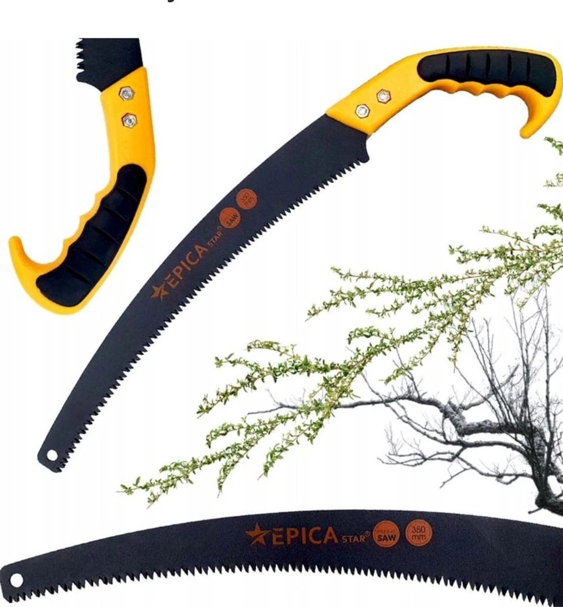 Tuin Handzaag - Takkenzaag - 17 cm - Geel / Zwart - 350 mm - Dubbel Gekarteld - Rubberen Handvat - Snoeizaag - Boomzaag - Houtzaag - Handzaag - Tuinieren Tuin Handzaag - Takkenzaag - 17 Cm - Geel / Zwart - 350 Mm - Dubbel Gekarteld - Rubberen Handvat - Snoeizaag - Boomzaag - Houtzaag - Handzaag - Tuinieren -Tuinverzorgings Winkel