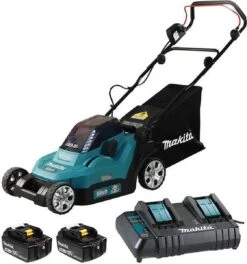 Makita Grasmaaier - DLM382CM2 - 2x18 V - 38 Cm - Incl. 4,0 Ah Accu (2 St) En Duolader -Tuinverzorgings Winkel 1121x1200 2
