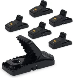 Wonact Muizenval - Muizenklem - Muizenverjager - 6 Stuks – Kunststof - 100% Pakkans - Voor Binnen En Buiten