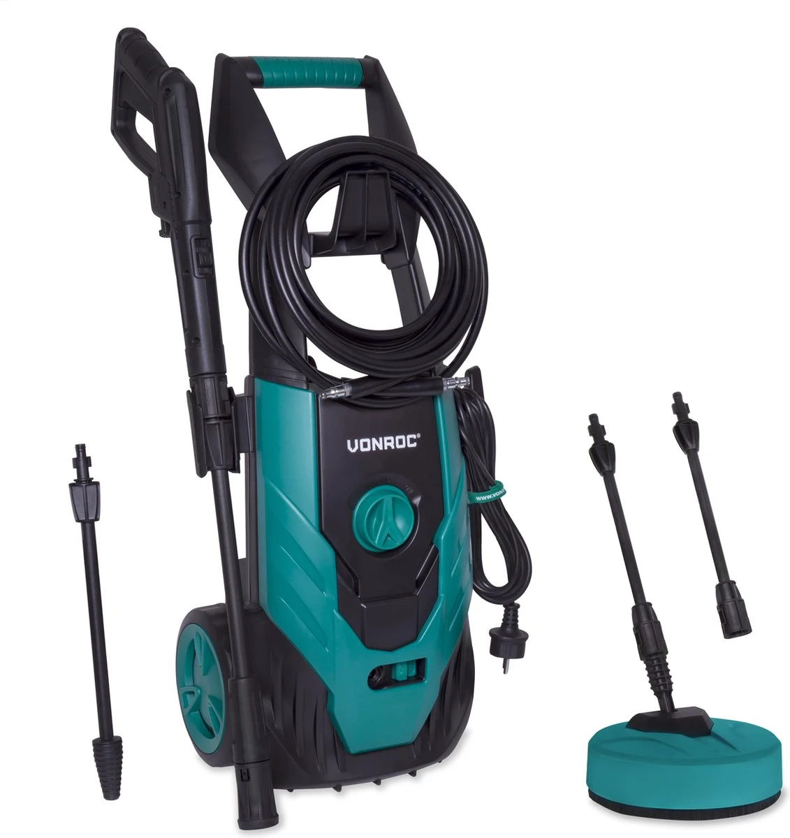 VONROC Hogedrukreiniger V18-2 1800W – 140 bar – 420 l/h – Incl. 8m slang, geïntegreerde reinigingsmiddelen tank, terrasreiniger, spuitstukken en accessoires VONROC Hogedrukreiniger V18-2 1800W – 140 Bar – 420 L/h – Incl. 8m Slang, Geïntegreerde Reinigingsmiddelen Tank, Terrasreiniger, Spuitstukken En Accessoires -Tuinverzorgings Winkel 1131x1200 2