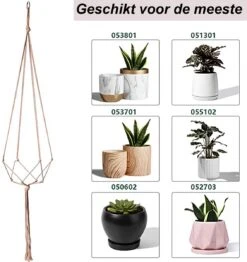 9 Stuks Jute Macrame Plantenhangers - Boho Handgeweven Katoen Hangpot Voor Binnen/Buiten - Hangende Bloempot Met Kralen - Macramé Touw/Koord Hangplant Houder - Bohemian Wandhanger Decoratie - Plant Hanger - Verticale Tuin Bloempothouder Planthanger 5 9 Stuks Jute Macrame Plantenhangers - Boho Handgeweven Katoen Hangpot Voor Binnen/Buiten - Hangende Bloempot Met Kralen - Macramé Touw/Koord Hangplant Houder - Bohemian Wandhanger Decoratie - Plant Hanger - Verticale Tuin Bloempothouder Planthanger -Tuinverzorgings Winkel 1132x1200 7