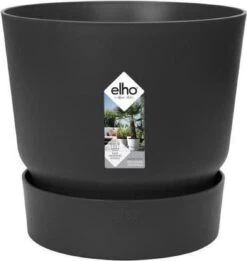 Elho Greenville Rond 30 - Grote Bloempot Voor Buiten - Gemaakt Van Gereycled Plastic - Ø 29.5 X H 27.8 Cm - Living Black -Tuinverzorgings Winkel 1134x1200 11