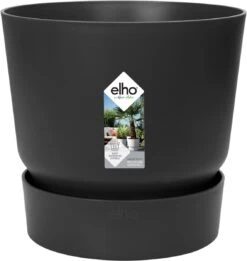 Elho Greenville Rond 30 - Grote Bloempot Voor Buiten - Gemaakt Van Gereycled Plastic - Ø 29.5 X H 27.8 Cm - Living Black -Tuinverzorgings Winkel 1134x1200 9