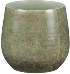 Mica Decorations Oliver Bloempot - H22 X Ø24 Cm - Terracotta - Groen -Tuinverzorgings Winkel 1136x1200 3