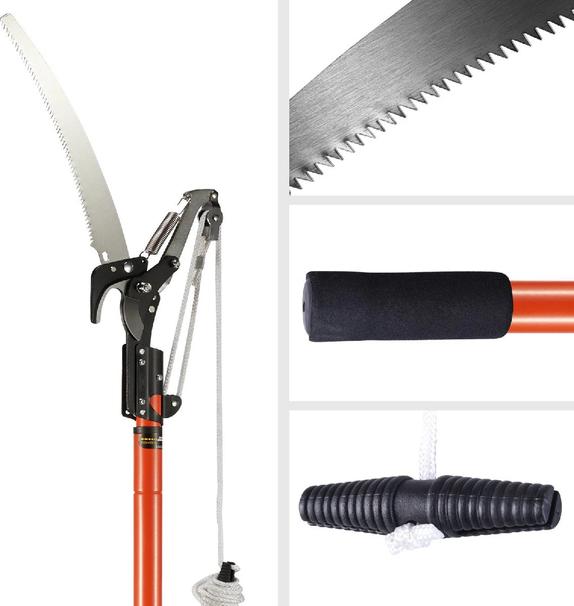 Gardebruk Takkenzaag Telescopisch - 2in1 Zaag & Snoeischaar - Oranje Gardebruk Takkenzaag Telescopisch - 2in1 Zaag & Snoeischaar - Oranje -Tuinverzorgings Winkel