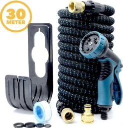 Complete Set Tuinslang Van 30 Meter Met Flexibel Ontwerp – Sproeikop Met 9 Standen – Licht In Gewicht & Makkelijk Opbergen – Uitrekbare Slang - -Tuinverzorgings Winkel 1149x1200 6