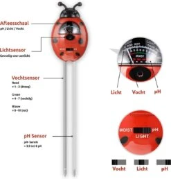 Vochtmeter Planten - 3 In 1 - Vochtigheidsmeter - PH En Lichtmeter - Hygrometer - Binnen En Buiten Grondmeter - Lieveheersbeestje -Tuinverzorgings Winkel 1151x1200 10