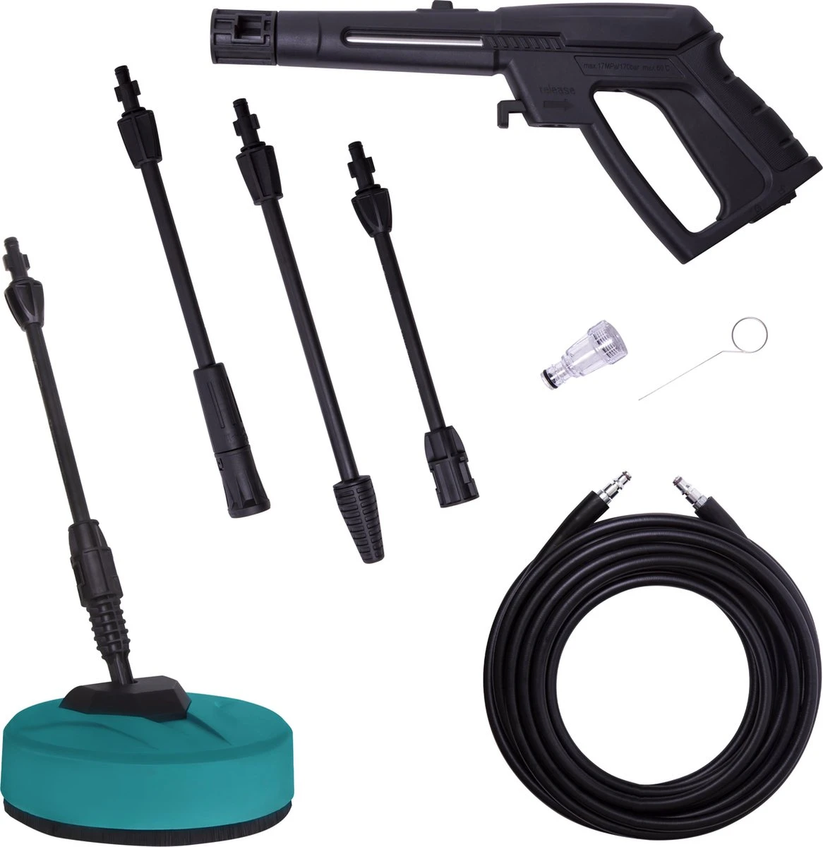 VONROC Hogedrukreiniger V18-2 1800W – 140 bar – 420 l/h – Incl. 8m slang, geïntegreerde reinigingsmiddelen tank, terrasreiniger, spuitstukken en accessoires VONROC Hogedrukreiniger V18-2 1800W – 140 Bar – 420 L/h – Incl. 8m Slang, Geïntegreerde Reinigingsmiddelen Tank, Terrasreiniger, Spuitstukken En Accessoires -Tuinverzorgings Winkel