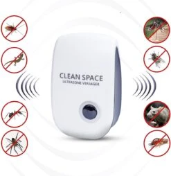 Merkloos CLEAN SPACE™ Ultrasone Ongedierte Verjager - Muizenverjager - Muizengif/Rattengif Alternatief - 4 Stuks -Tuinverzorgings Winkel 1167x1200 2