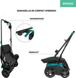 VONROC Elektrische Verticuteermachine - Gazonbeluchter – 1300W – Maaibreedte 320 Mm – 4 Dieptestanden (12/9/6/3 Mm) – Incl. 35L. Opvangbak -Tuinverzorgings Winkel 1170x1200 1