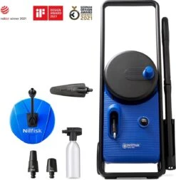 NILFISK CORE 140 POWER CONTROL PCA HOGEDRUKREINIGER 140 BAR SLANGHASPEL TERRASREINIGER WASBORSTEL REGELBARE WERKDRUK 5 JAAR GARANTIE -Tuinverzorgings Winkel 1173x1200