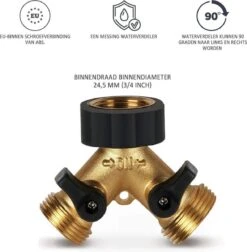 Y Stuk Kraan - Kraan Splitter - Waterverdeler - Buitenkraan - Waterverdeler 2 Weg – Messing - Afzonderlijk Af Te Sluiten 7 Y Stuk Kraan - Kraan Splitter - Waterverdeler - Buitenkraan - Waterverdeler 2 Weg – Messing - Afzonderlijk Af Te Sluiten -Tuinverzorgings Winkel 1177x1200 4