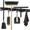Volcan Bezemhouder - Bezem Ophangsysteem Tuingereedschap - Gereedschapshouder - Zelfklevend - 3M Tape - 3 Houders 4 Haken - RVS Zwart -Tuinverzorgings Winkel 1179x1200 1