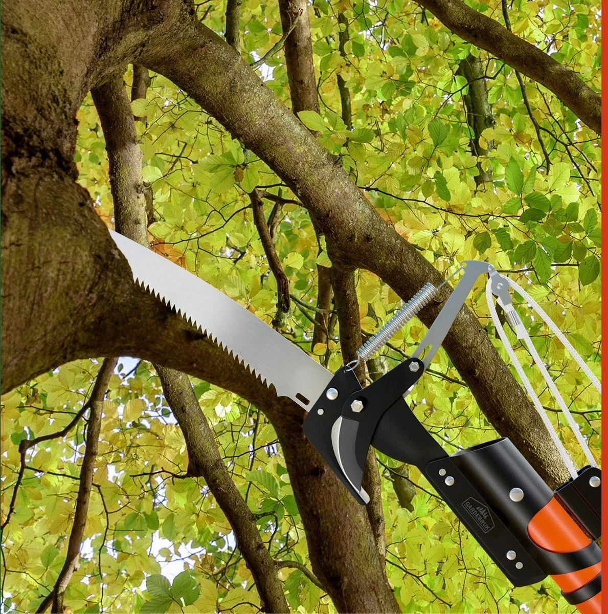 Gardebruk Takkenzaag Telescopisch - 2in1 Zaag & Snoeischaar - Oranje Gardebruk Takkenzaag Telescopisch - 2in1 Zaag & Snoeischaar - Oranje -Tuinverzorgings Winkel 1189x1200 7