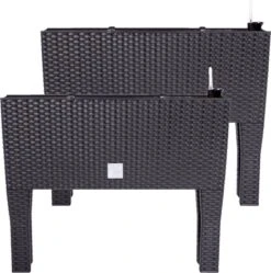 Prosperplast Kunststof Rato Plantenbak Op Poten Met Irrigatiesysteem Antraciet 80 X 33 X 62 Cm - 72 Liter - Balkonbakken/bloembakken -Tuinverzorgings Winkel 1191x1200 6