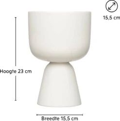 Iittala Nappula - Bloempot - Bloempotten Voor Binnen En Buiten - Plantenpotten - Wit - 230 X 155 Mm - 1 Stuk -Tuinverzorgings Winkel 1191x1200 8