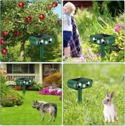 Merkloos Kattenverjager Op Zonneenergie - Kattenschrik - Ultrasone - Marterverjager - Dierenverjager - Groot Bereik - Katten Afweermiddel - Ongedierte Verjager -Tuinverzorgings Winkel 1194x1200 10