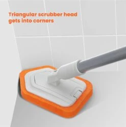 Merkloos Vloerschrobber - Bad Tegel Borstel Scrubber - Met 107cm Verstelbaar Lange - Voor Reiniging Badkamer Keuken Keramische Tegel - Oranje -Moederdag Cadeautje -Tuinverzorgings Winkel 1197x1200 6