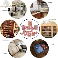 Tiny Panda – 40x Cederhout Tegen Motten – Natuurlijke Mottenballen – Mottenval – Motten Bestrijden - 20 Ringen 20 Ballen -Tuinverzorgings Winkel 1197x1200 8