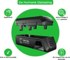 Merkloos Owltra Elektrische Muizenval - Muizenverjager - Ongediertebestrijding - Muizenval Voor Binnen - Muizenvallen -Tuinverzorgings Winkel 1200x1032 2