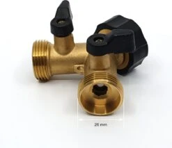 Horvitus Waterverdeler 2 Weg - Y Stuk Kraan Splitter - Voor Europese Kranen - Messing -Tuinverzorgings Winkel 1200x1034 2