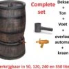 Exellent Regenton Met Voet, Houtlook, 120 Liter, Incl. Regenton Vulautomaat En Kraan -Tuinverzorgings Winkel 1200x1060 6