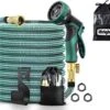 IBright Extra Sterke Uitrekbare Tuinslang - Flexibel - 15 Meter - Inclusief Opbergtas ,Sproeier ,Koppelstuk En Ophanghaak - Groen -Tuinverzorgings Winkel 1200x1065 2