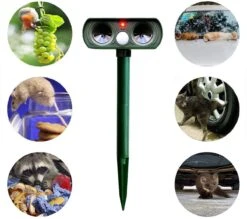 Sparckz Verjager® Ultrasone Kattenverjager Op Zonneenergie - Kattenschrik - Marterverjager - Afweermiddel Voor Vogels, Katten, Muizen, Ongedierte Etc. - Waterdicht - Rond -Tuinverzorgings Winkel 1200x1065