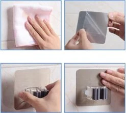 Bezem Houder - Zelfklevend - Zilverkleurig 7 Bezem Houder - Zelfklevend - Zilverkleurig -Tuinverzorgings Winkel 1200x1068 2