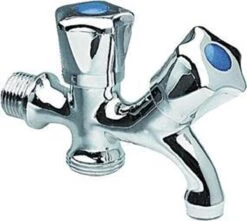 Dubbele Tapkraan Bonfix - 1/2" Muuraansluiting - 3/4" Onderaansluiting -Tuinverzorgings Winkel 1200x1073 4