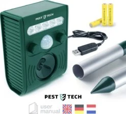 Pest-Tech PT-221 | Ultrasone Kattenverjager Op Zonneenergie | Kattenschrik | Marterverjager | Dierenverjager | Kattenafweermiddel | Ongedierte Verjager - Met USB Oplaadkabel 9 Pest-Tech PT-221 | Ultrasone Kattenverjager Op Zonneenergie | Kattenschrik | Marterverjager | Dierenverjager | Kattenafweermiddel | Ongedierte Verjager - Met USB Oplaadkabel -Tuinverzorgings Winkel 1200x1089 1