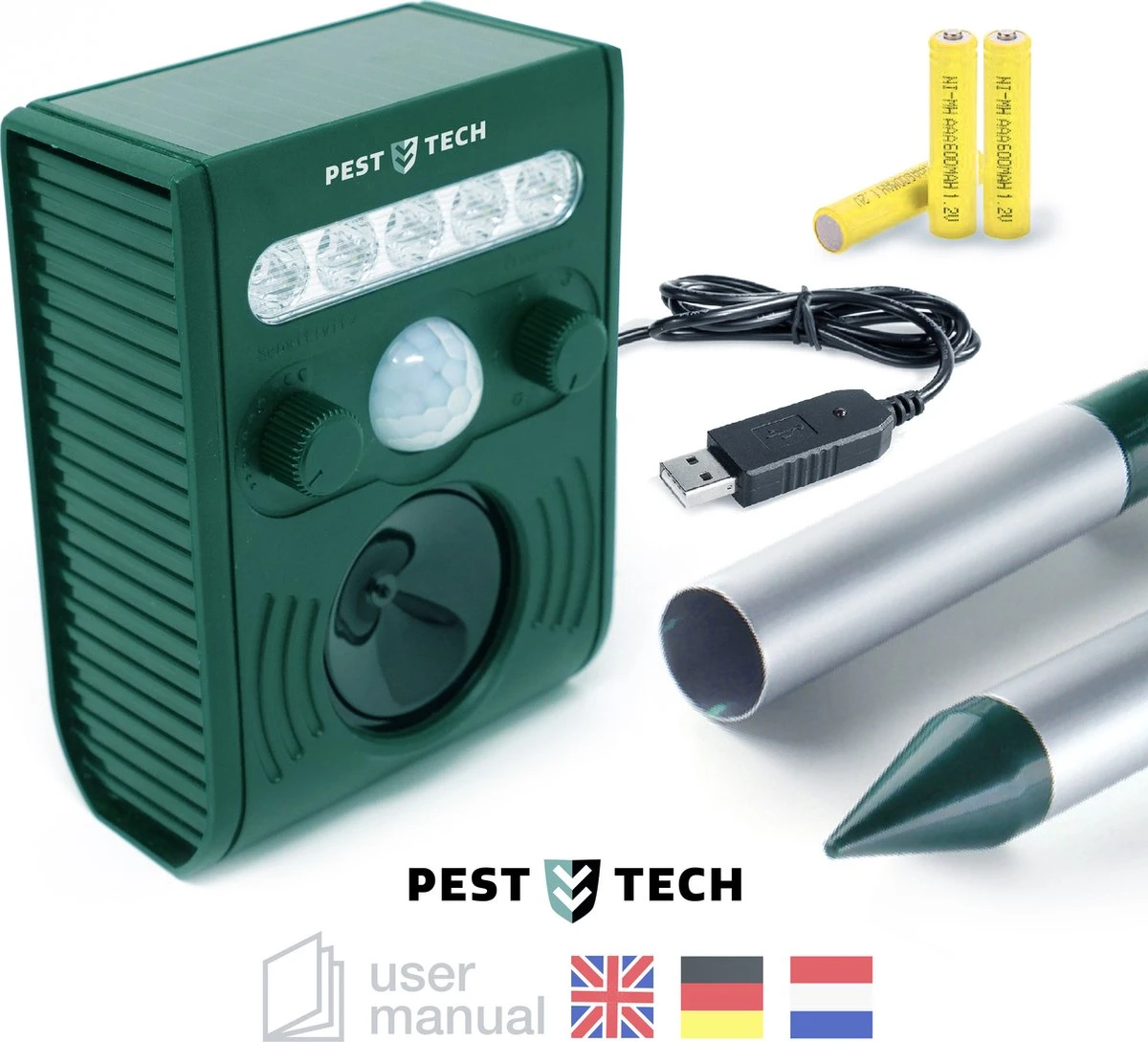 Pest-Tech PT-221 | Ultrasone Kattenverjager op zonneenergie | Kattenschrik | Marterverjager | Dierenverjager | Kattenafweermiddel | Ongedierte verjager - Met USB oplaadkabel Pest-Tech PT-221 | Ultrasone Kattenverjager Op Zonneenergie | Kattenschrik | Marterverjager | Dierenverjager | Kattenafweermiddel | Ongedierte Verjager - Met USB Oplaadkabel -Tuinverzorgings Winkel 1200x1089 1