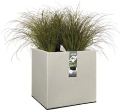 Elho Vivo Structure Finish Vierkant 40 - Plantenbak Voor Binnen & Buiten - Ø 39 X H 41 - Grijs/Warm Grijs 9 Elho Vivo Structure Finish Vierkant 40 - Plantenbak Voor Binnen & Buiten - Ø 39 X H 41 - Grijs/Warm Grijs -Tuinverzorgings Winkel 1200x1095 2