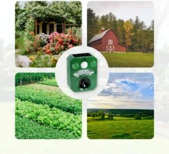 Dentools Ultrasone Kattenverjager 110 Graden - Ongedierte Verjager - Ongediertebestrijding - Zonneenergie - Groot Bereik - Oplaadbaar -Tuinverzorgings Winkel 1200x1100