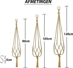 9 Stuks Jute Macrame Plantenhangers - Boho Handgeweven Katoen Hangpot Voor Binnen/Buiten - Hangende Bloempot Met Kralen - Macramé Touw/Koord Hangplant Houder - Bohemian Wandhanger Decoratie - Plant Hanger - Verticale Tuin Bloempothouder Planthanger 8 9 Stuks Jute Macrame Plantenhangers - Boho Handgeweven Katoen Hangpot Voor Binnen/Buiten - Hangende Bloempot Met Kralen - Macramé Touw/Koord Hangplant Houder - Bohemian Wandhanger Decoratie - Plant Hanger - Verticale Tuin Bloempothouder Planthanger -Tuinverzorgings Winkel 1200x1106 4