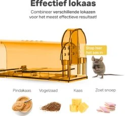 Vivid Green Diervriendelijke Muizenval Voor Binnen & Buiten - Muizenvallen - Muizenverjager - Mouse Trap - 2 Pack - Oranje -Tuinverzorgings Winkel 1200x1113 6