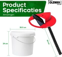 Olenka - Diervriendelijke Muizenval - Rattenval - Muizenverjager - Inclusief Emmer - Voor Binnen En Buiten - Verbeterd Model 2023 - Inclusief E-Book - Rood -Tuinverzorgings Winkel 1200x1117 2